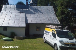 Montáž panelu SolarVenti