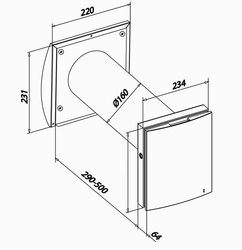 DUKA ONE S6B PLUS (<50m2, Ø160mm) - KOUPELNA