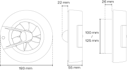Ventilátor DUKA S8