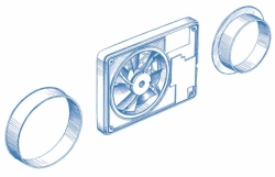 Ventilátor DUKA SmartFan - vypínač